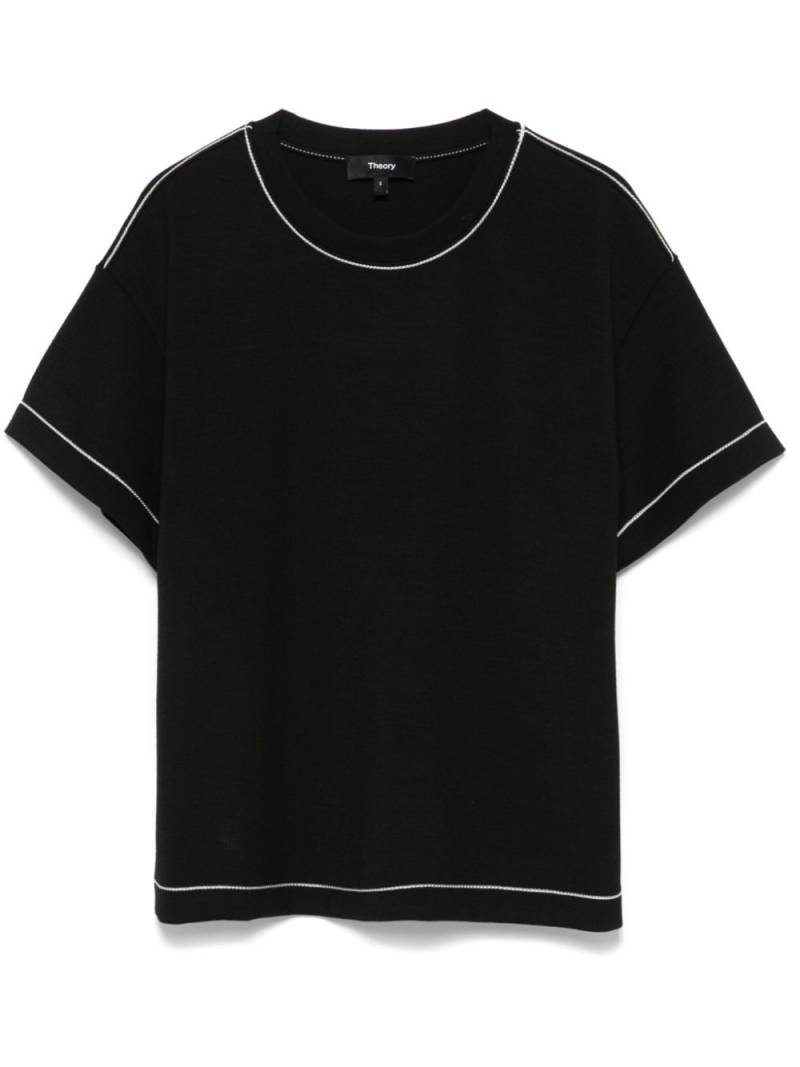 Theory short-sleeve jersey T-shirt - Black von Theory