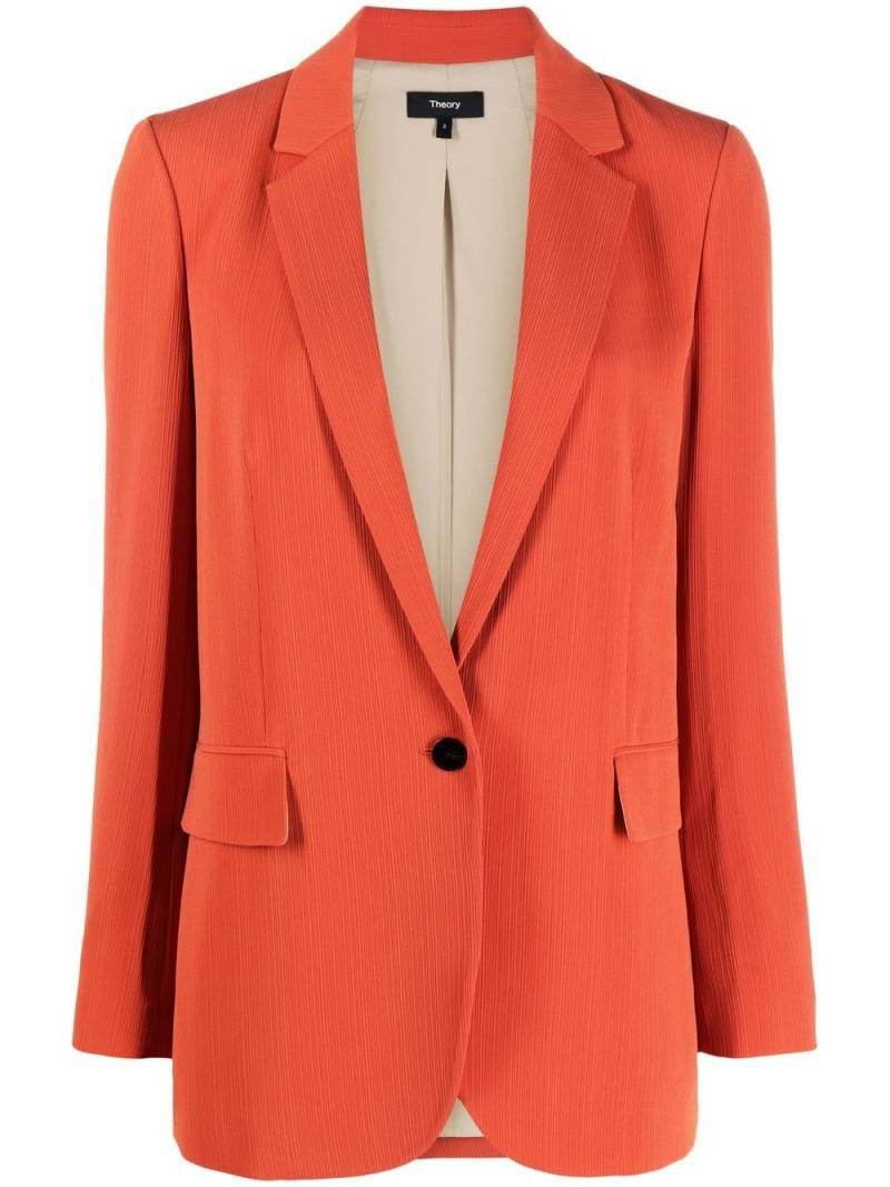 Theory single-breasted blazer - Orange von Theory