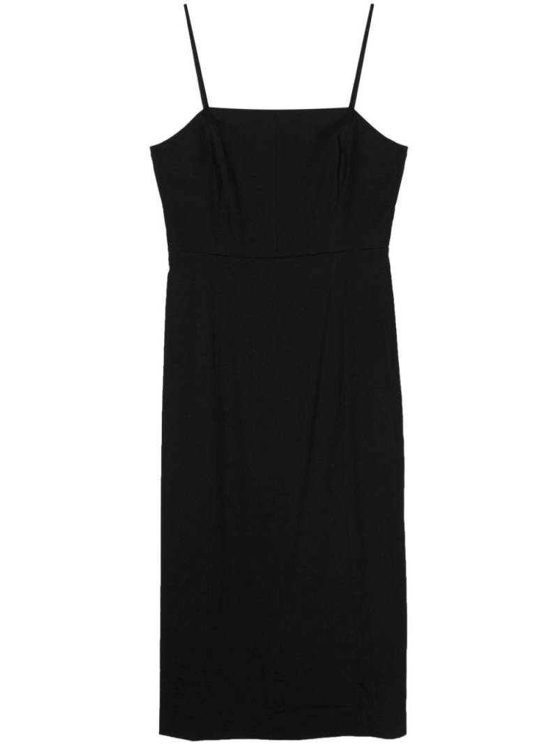 Theory sleeveless A-line midi dress - Black von Theory