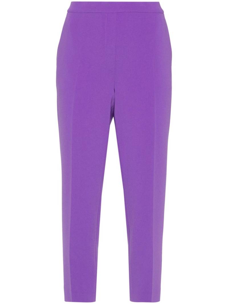 Theory slim-fit cropped crepe trousers - Purple von Theory