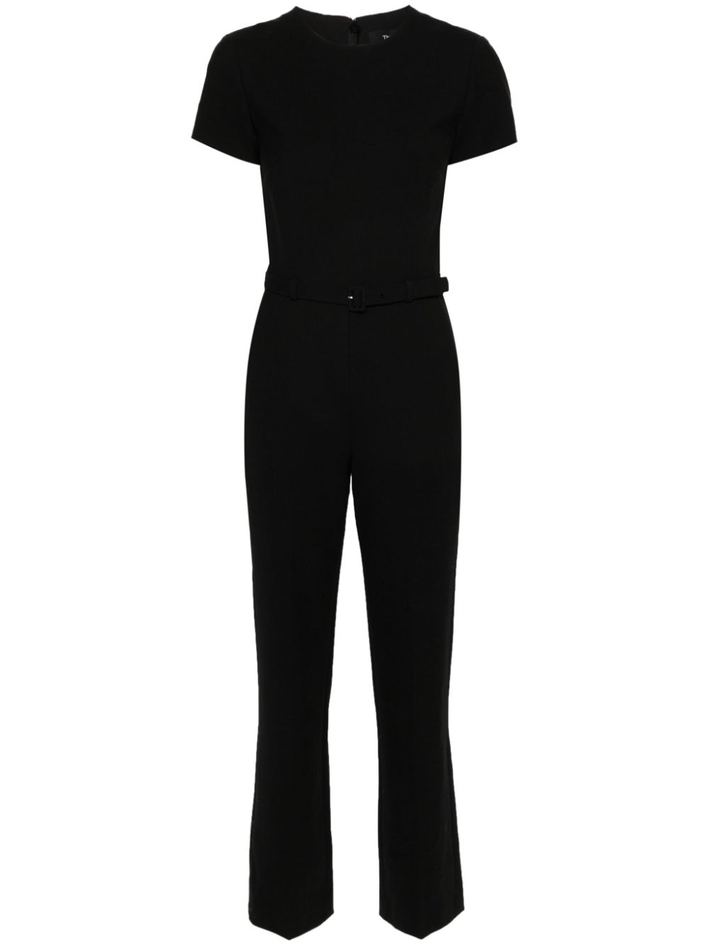 Theory straight-leg belted jumpsuit - Black von Theory