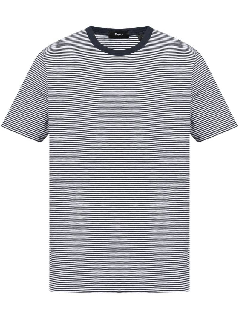 Theory striped cotton T-shirt - White von Theory