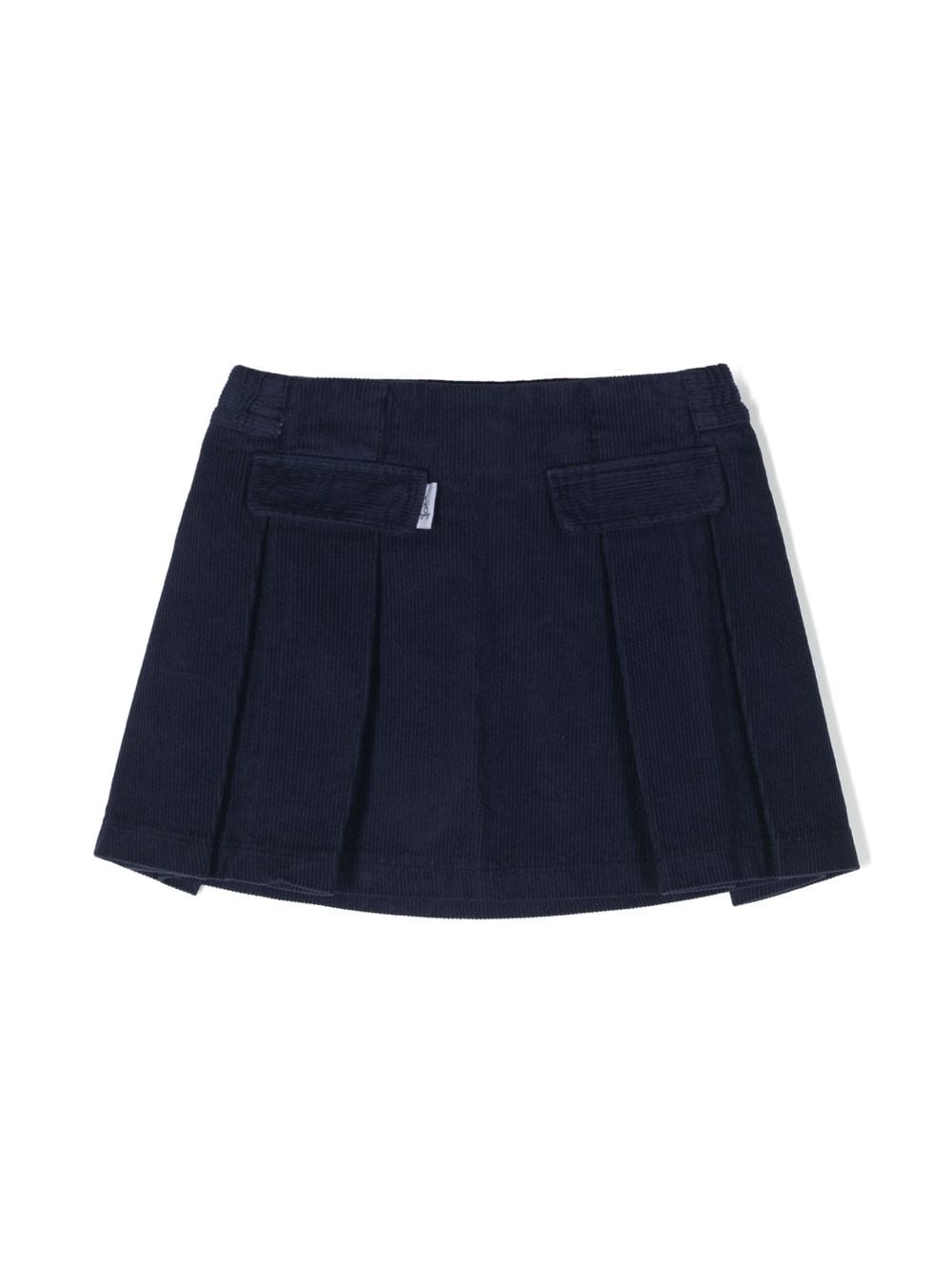 There Was One Kids pleated corduroy miniskirt - Blue von There Was One Kids