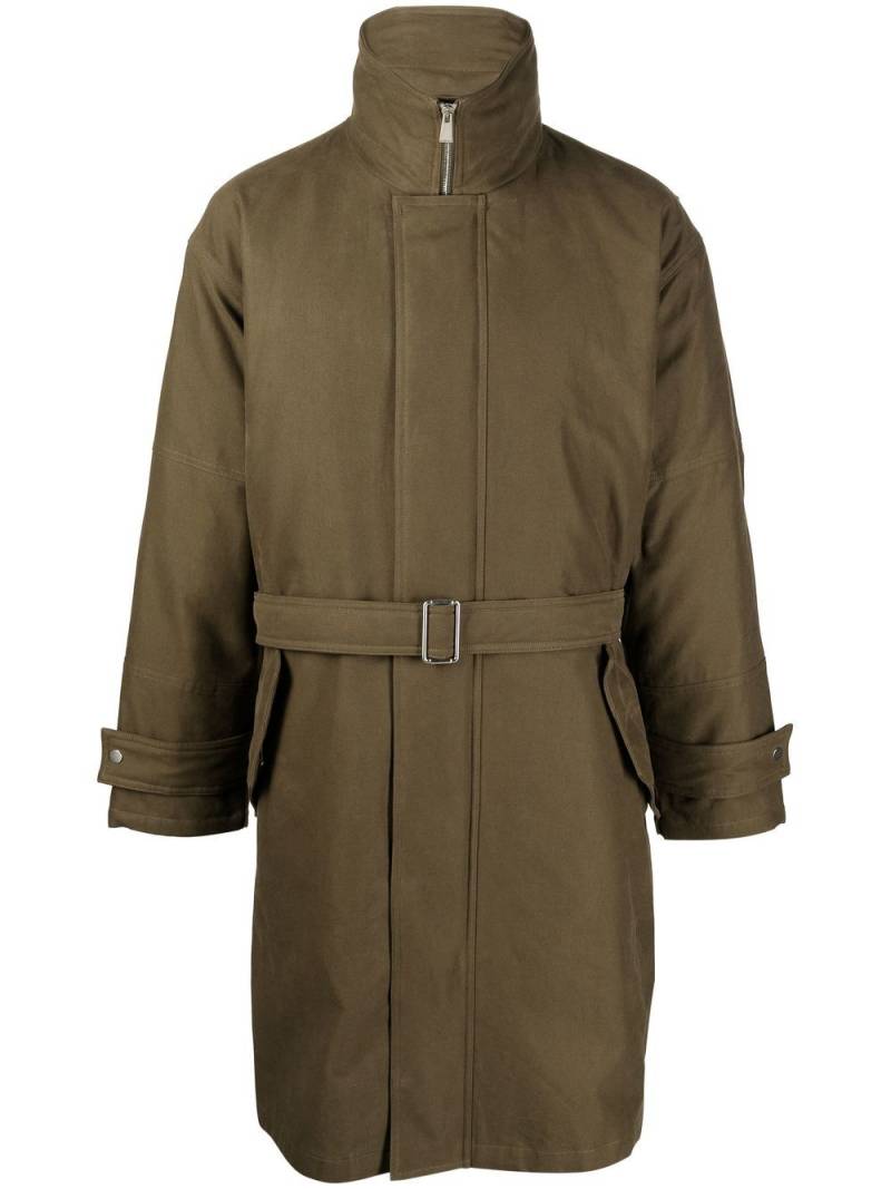 There Was One hooded cotton parka coat - Green von There Was One