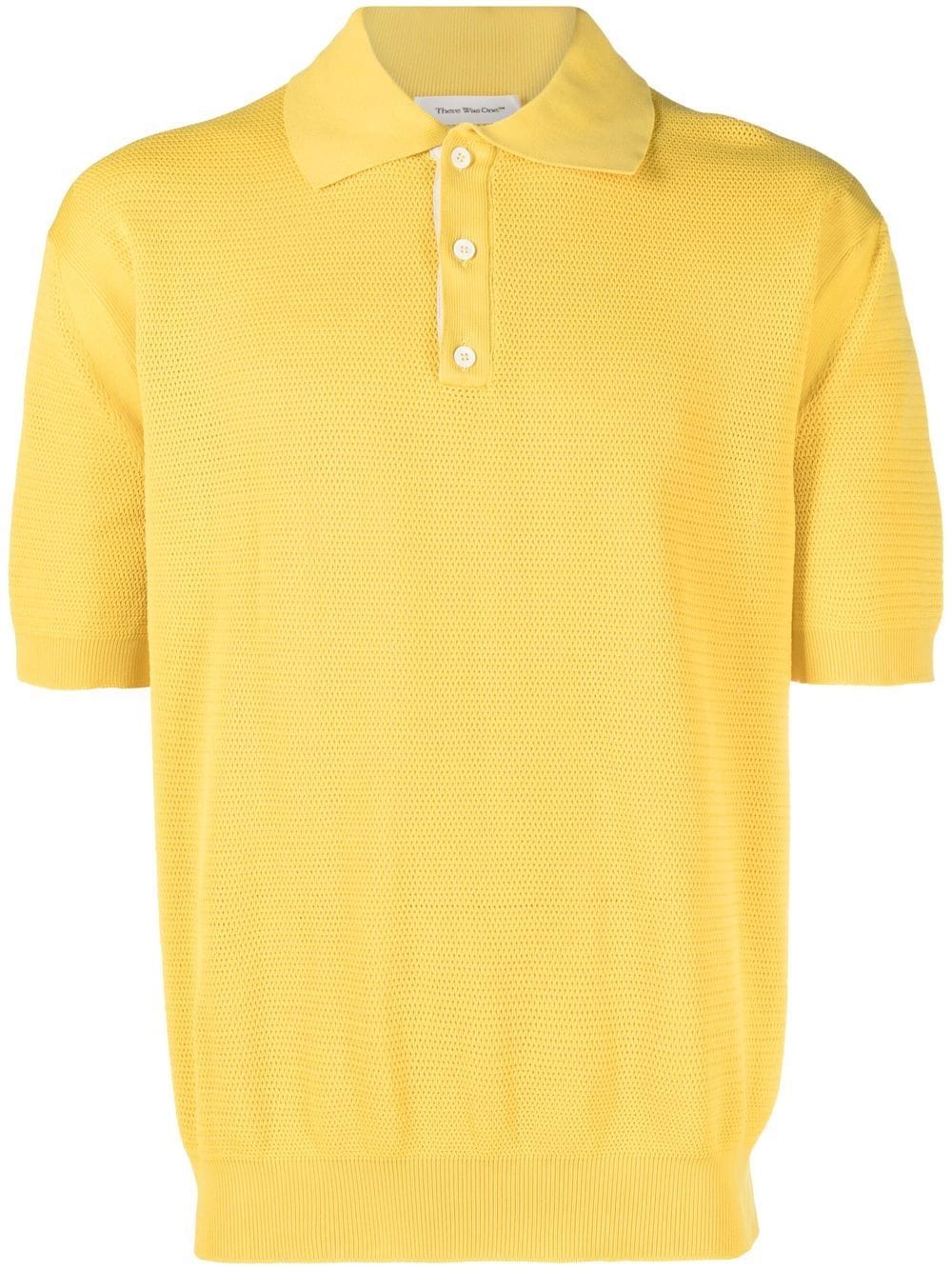 There Was One open-knit polo shirt - Yellow von There Was One