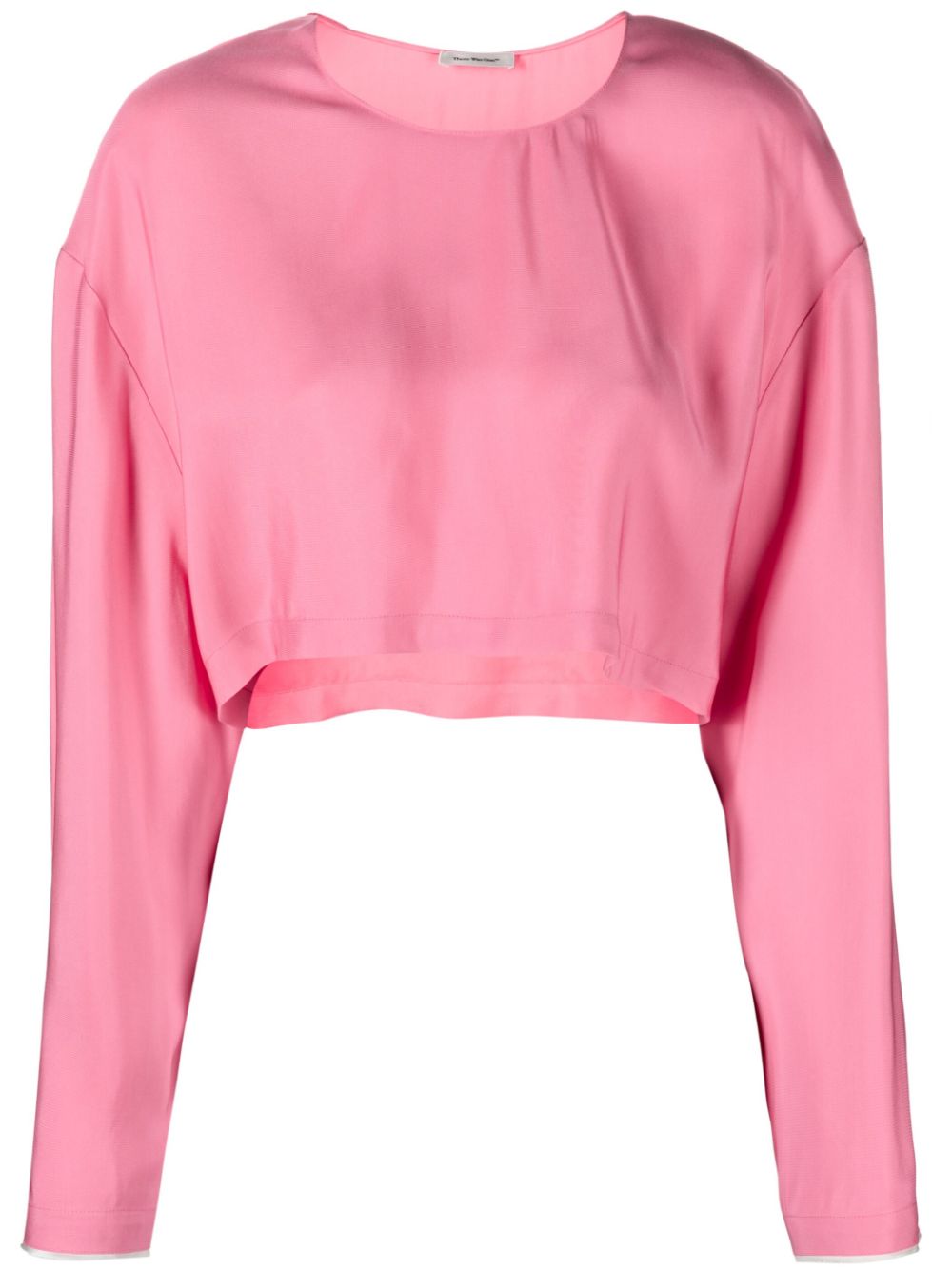 There Was One long-sleeved cropped blouse - Pink von There Was One