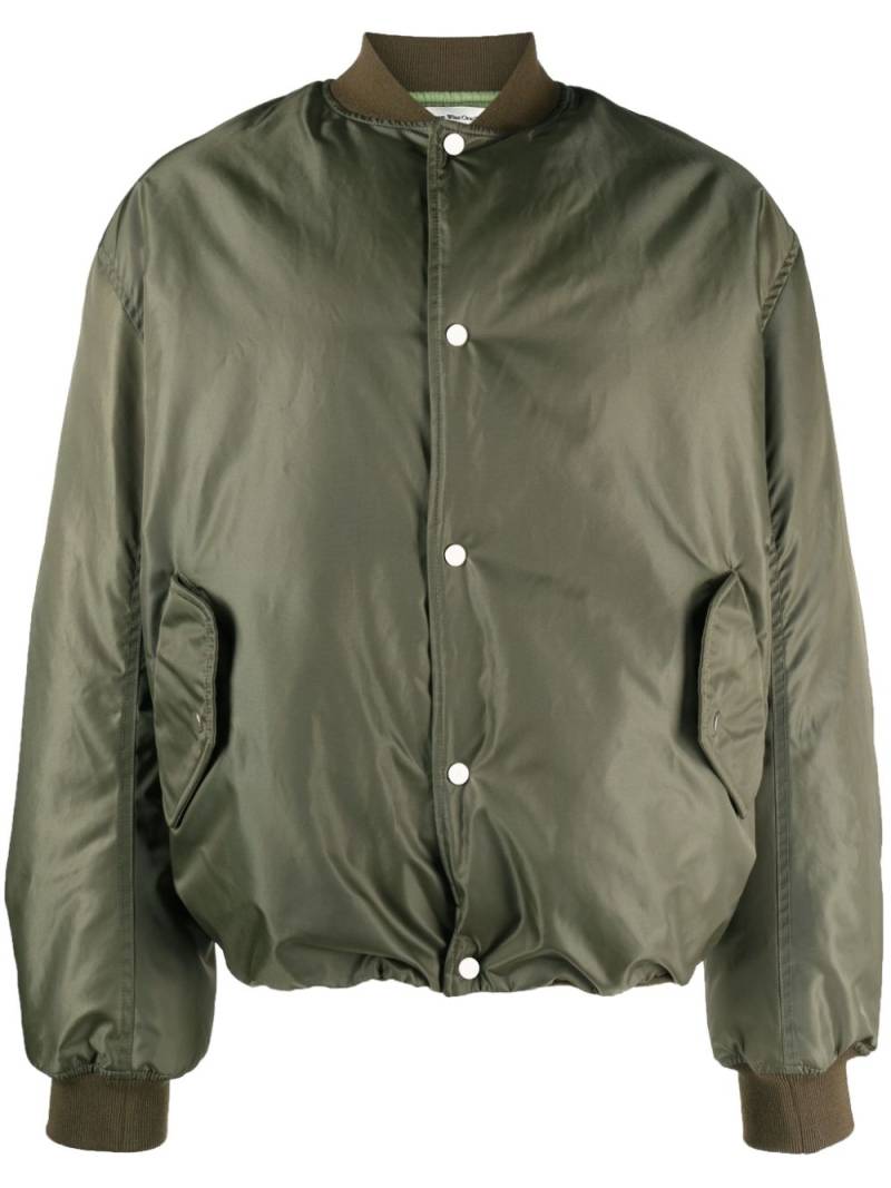 There Was One ruched-sleeve padded bomber jacket - Green von There Was One