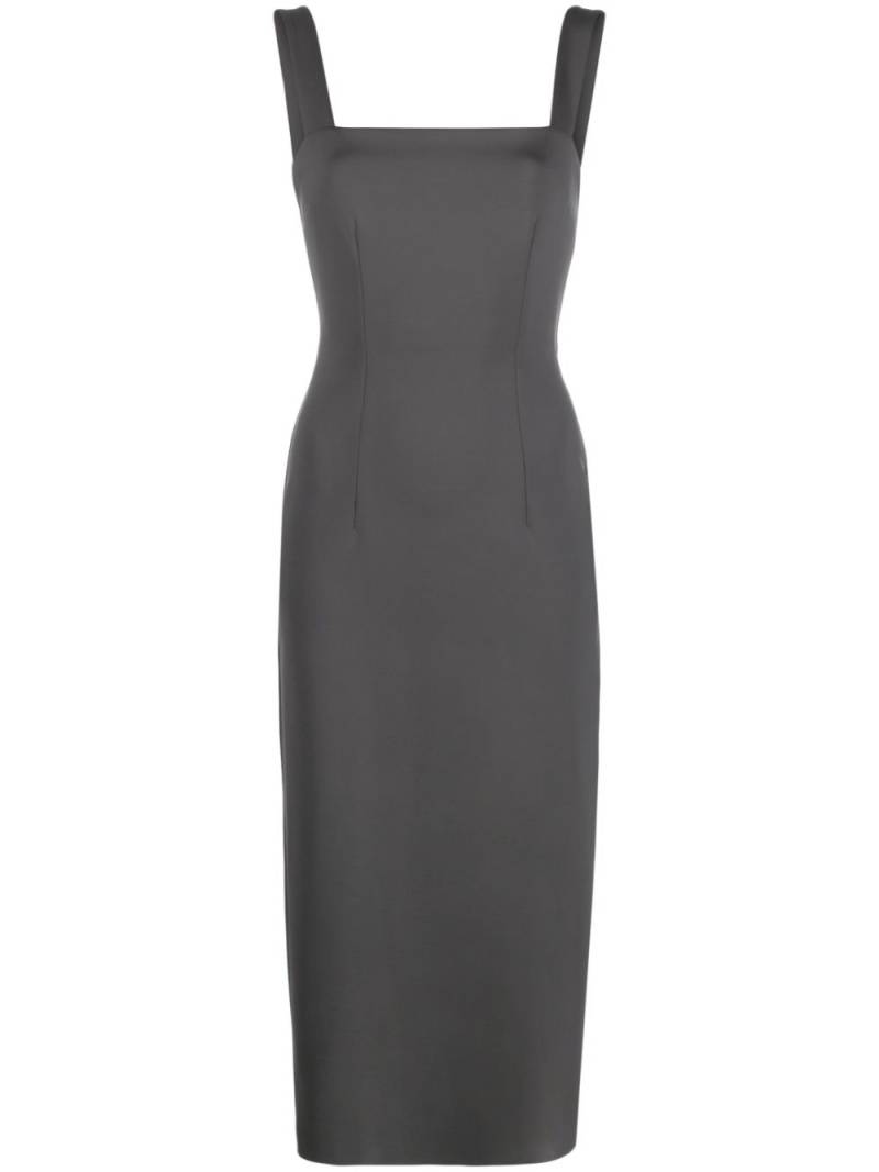 There Was One square-neck pencil midi dress - Grey von There Was One