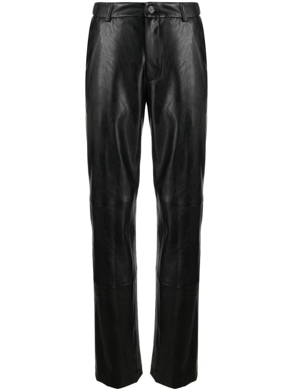 There Was One tailored faux-leather trousers - Black von There Was One