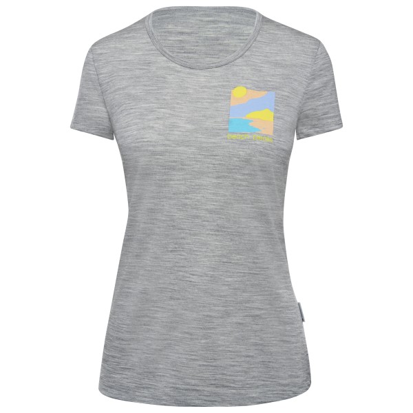 Thermowave - Women's Merino Cooler Trulite T-Shirt Beach Please - Merinoshirt Gr L grau von Thermowave