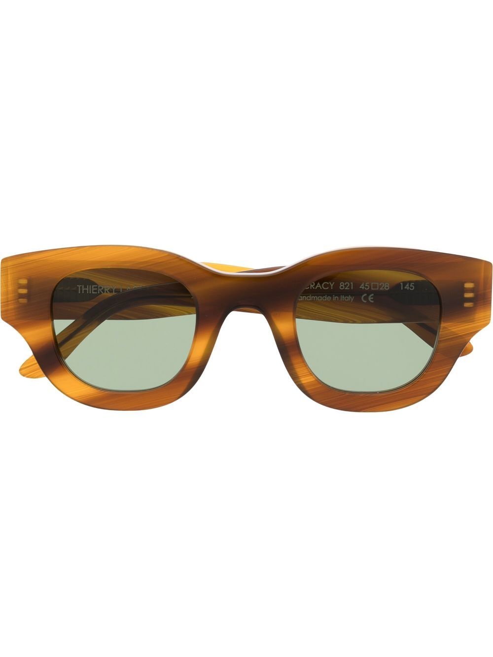 Thierry Lasry Autocracy rectangle-frame sunglasses - Brown von Thierry Lasry