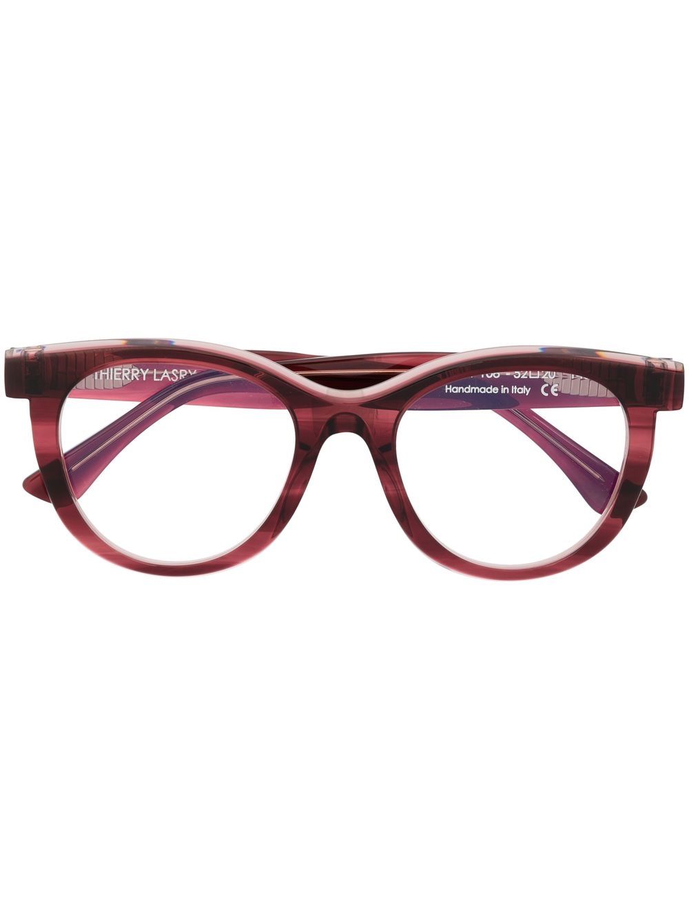 Thierry Lasry Calamity round-frame optical glasses - Red von Thierry Lasry