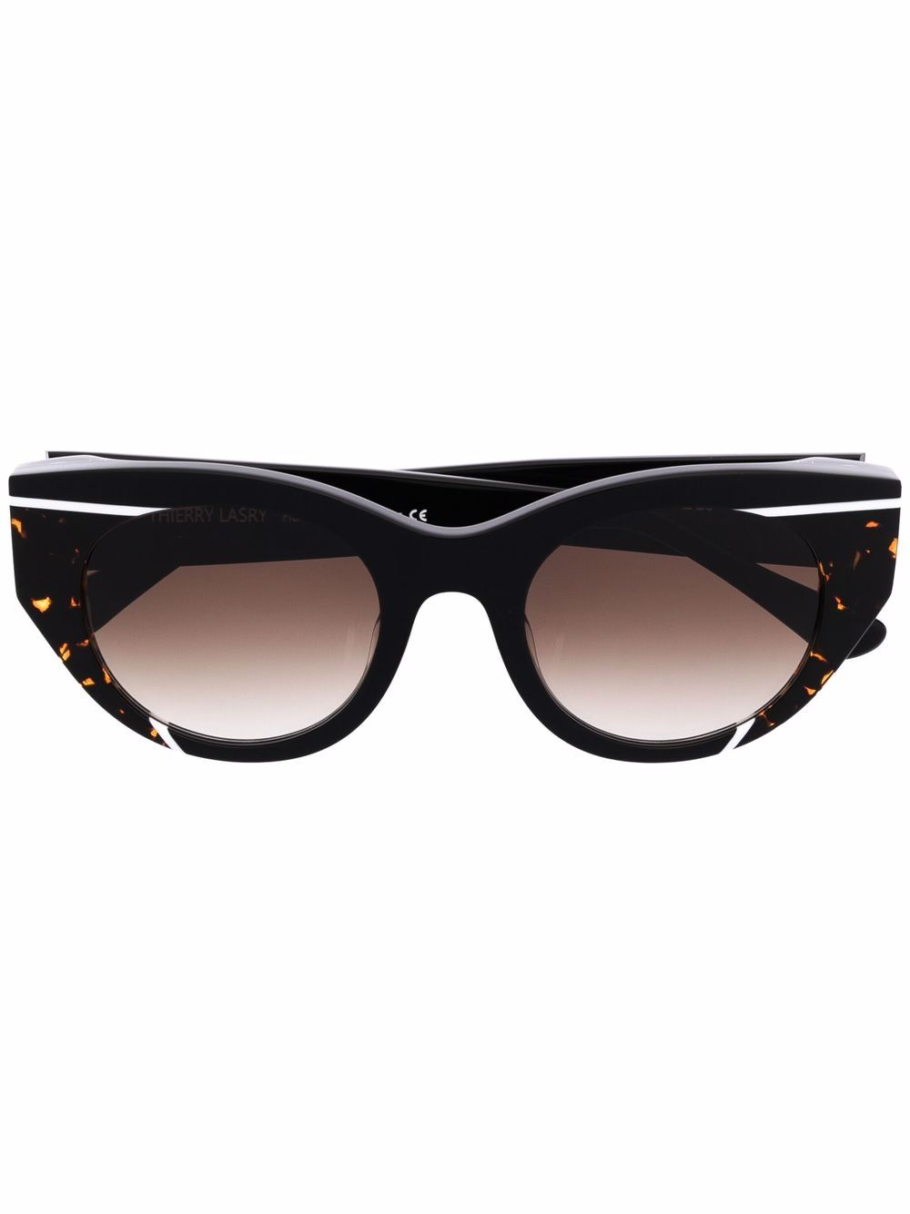 Thierry Lasry Murdery tortoiseshell-trim sunglasses - Black von Thierry Lasry