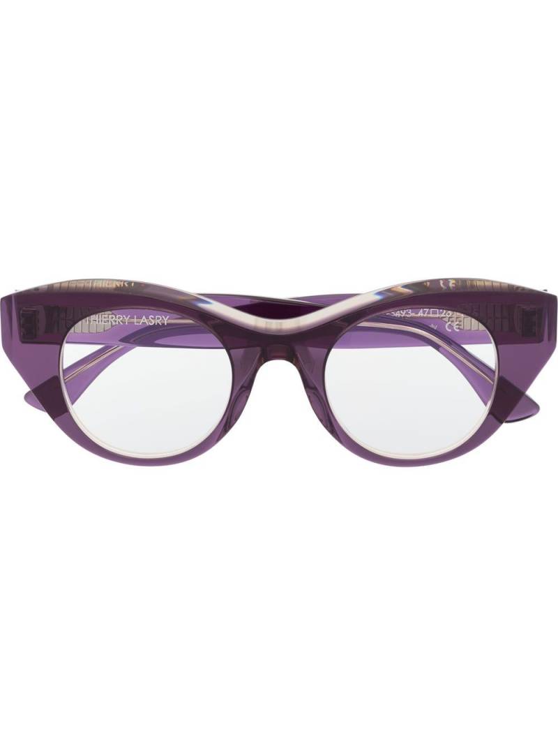 Thierry Lasry Vanity cat-eye glasses - Purple von Thierry Lasry