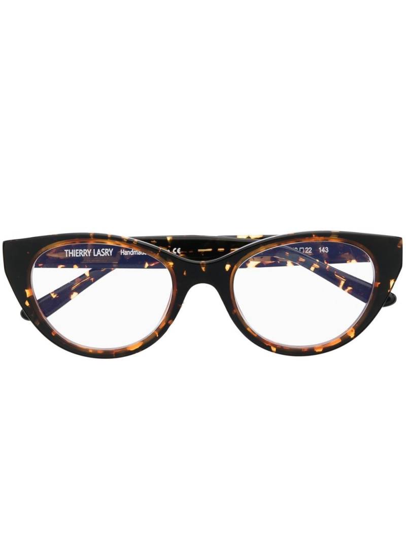 Thierry Lasry cat-eye tortoiseshell glasses - Brown von Thierry Lasry