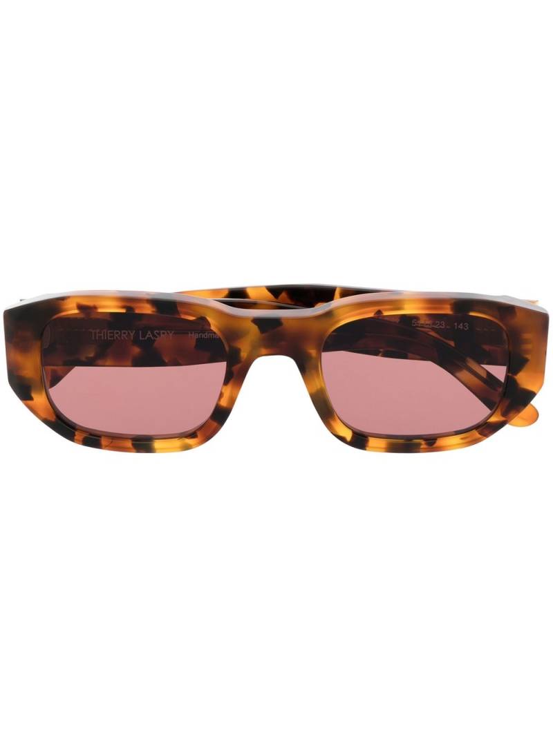 Thierry Lasry square-frame tinted sunglasses - Brown von Thierry Lasry