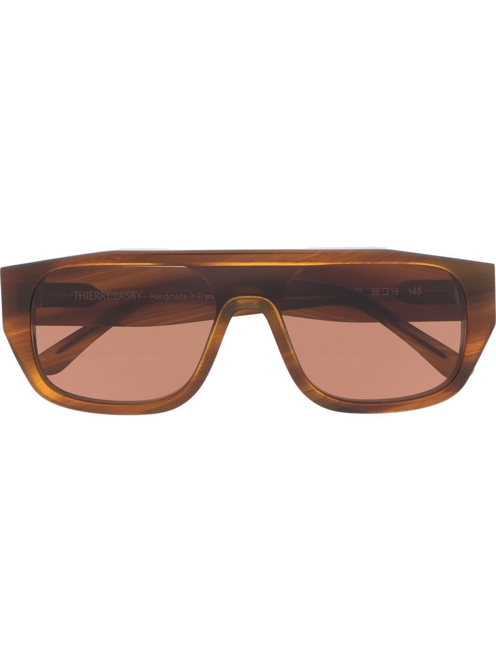 Thierry Lasry tortoiseshell-effect pilot-frame sunglasses - Brown von Thierry Lasry