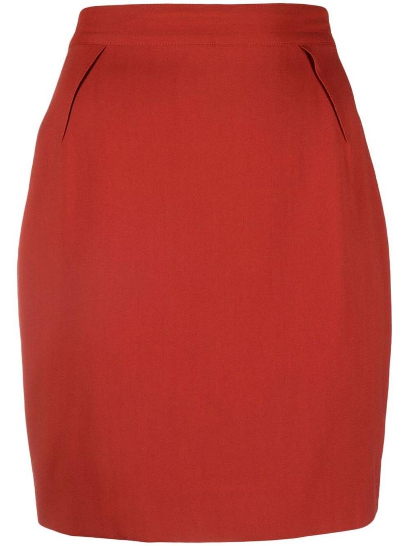 Thierry Mugler Pre-Owned mini pencil skirt - Red von Thierry Mugler Pre-Owned