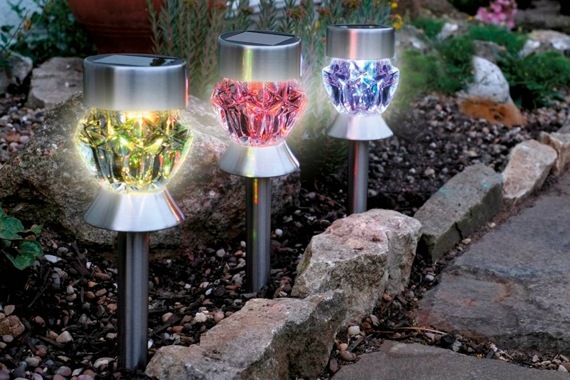 Think@Pets Gartenleuchte »MANDALE«, Leuchtmittel LED-Board LED fest integriert, Set, 3 Stück Think@Pets Gartenleuchte »MANDALE«, Leuchtmittel LED-Board LED fest integriert, Set, 3 Stück von Think@Pets