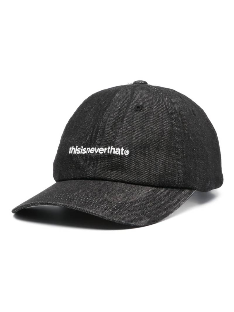 This Is Never That T-logo denim cap - Black von This Is Never That