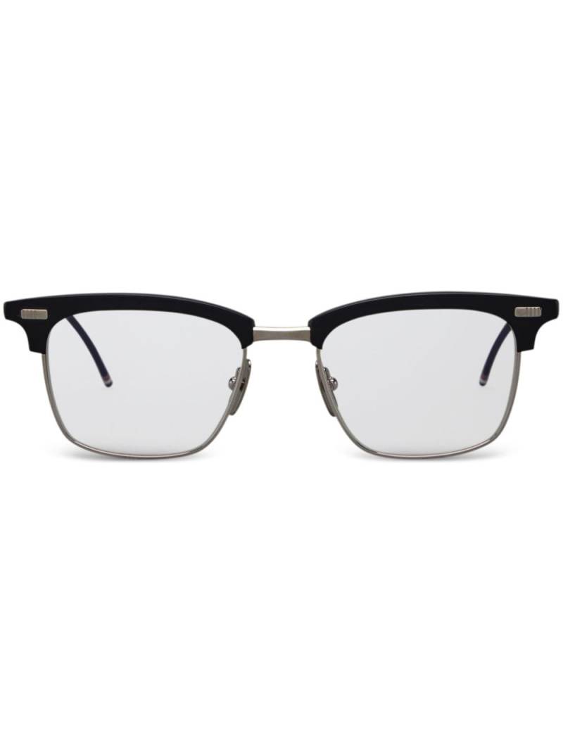 Thom Browne Eyewear TB711 rectangular-frame sunglasses - Black von Thom Browne Eyewear