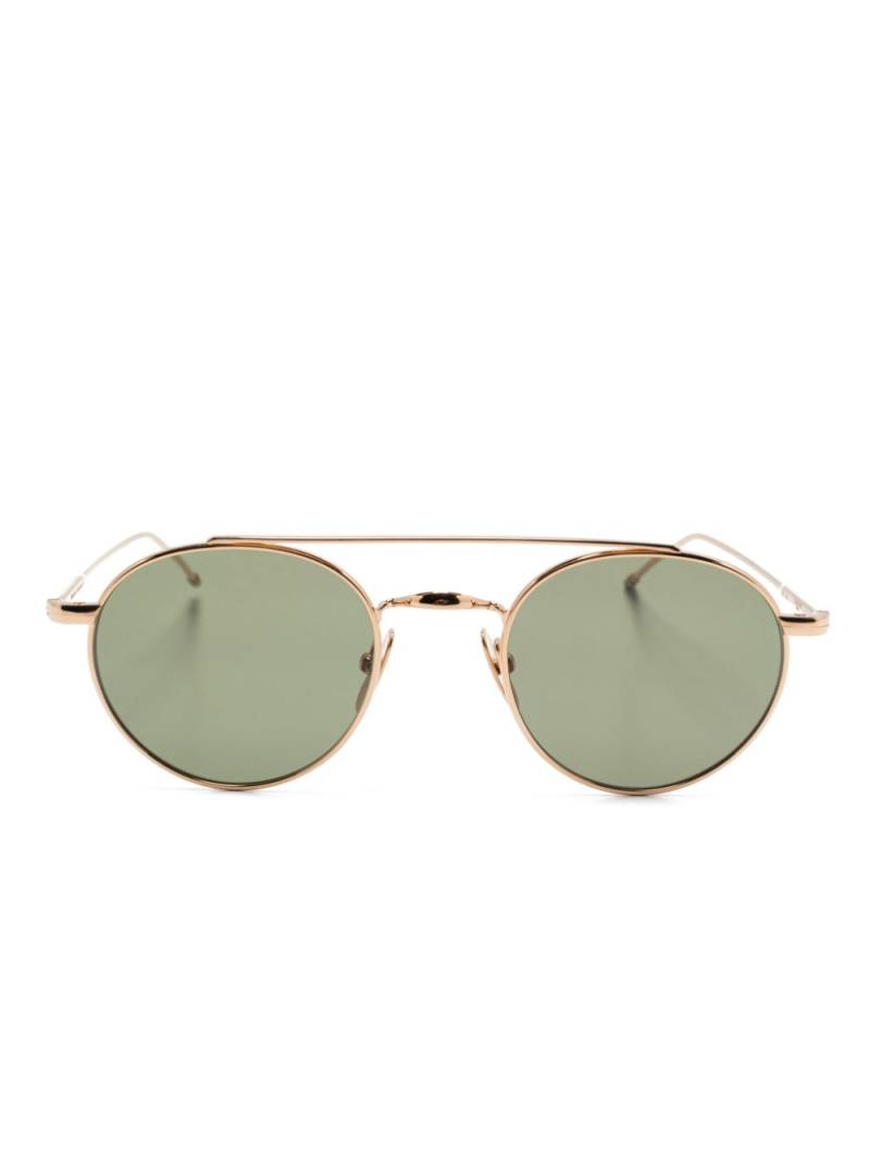 Thom Browne Eyewear double-bridge sunglasses - Gold von Thom Browne Eyewear