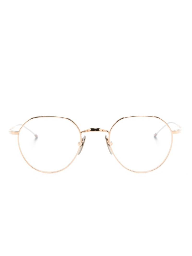 Thom Browne Eyewear geometric-frame glasses - Gold von Thom Browne Eyewear