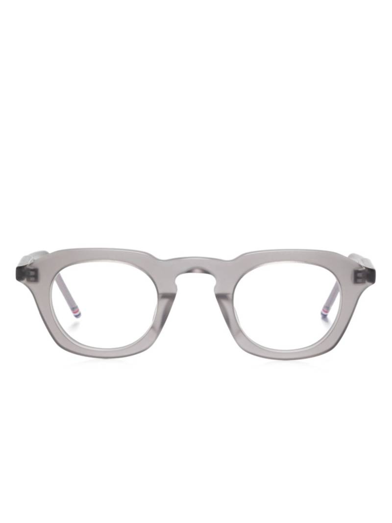 Thom Browne Eyewear oval-frame glasses - Grey von Thom Browne Eyewear