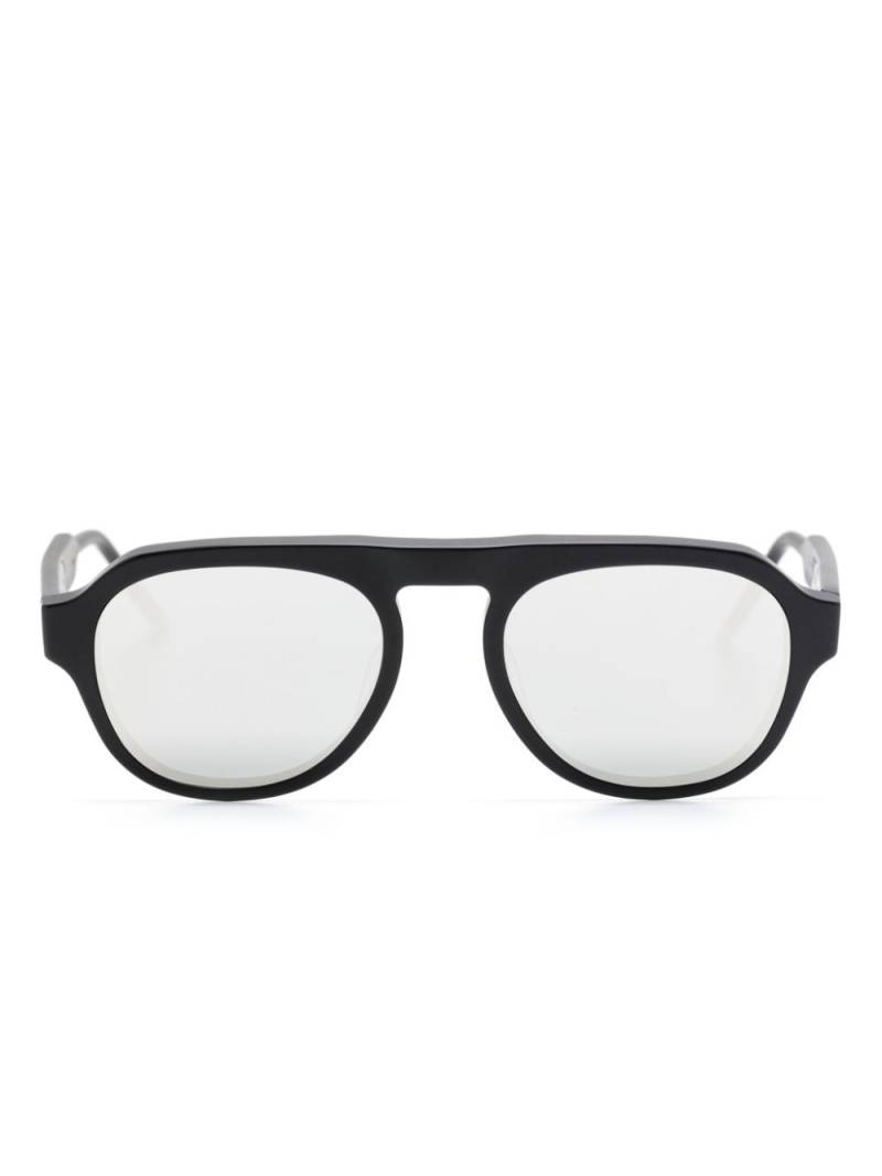 Thom Browne Eyewear oval-frame sunglasses - Black von Thom Browne Eyewear