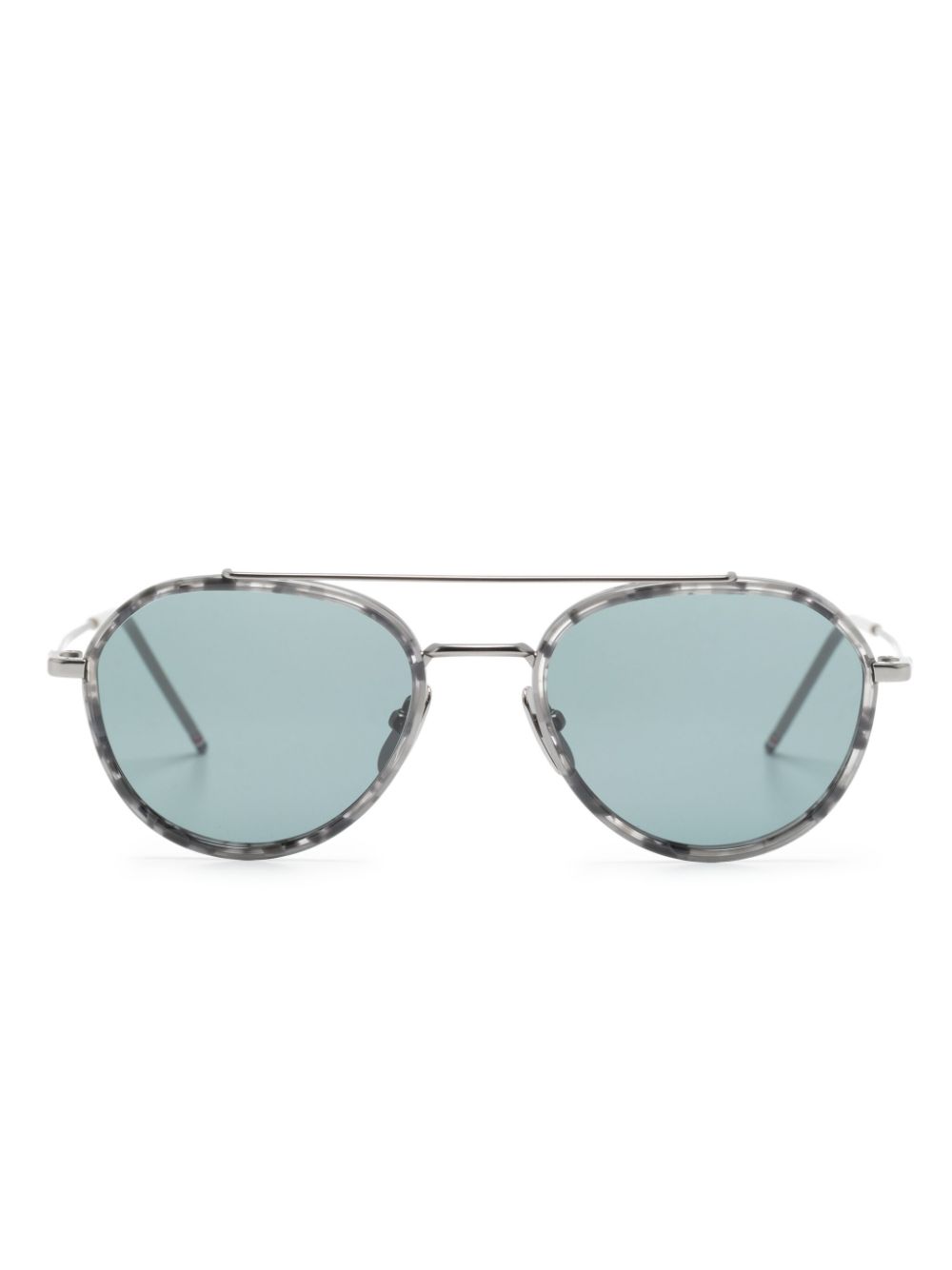 Thom Browne Eyewear oval-frame sunglasses - Silver von Thom Browne Eyewear