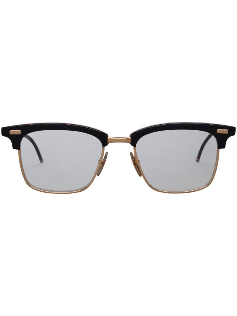 Thom Browne Eyewear rectangle-frame glasses - Black von Thom Browne Eyewear