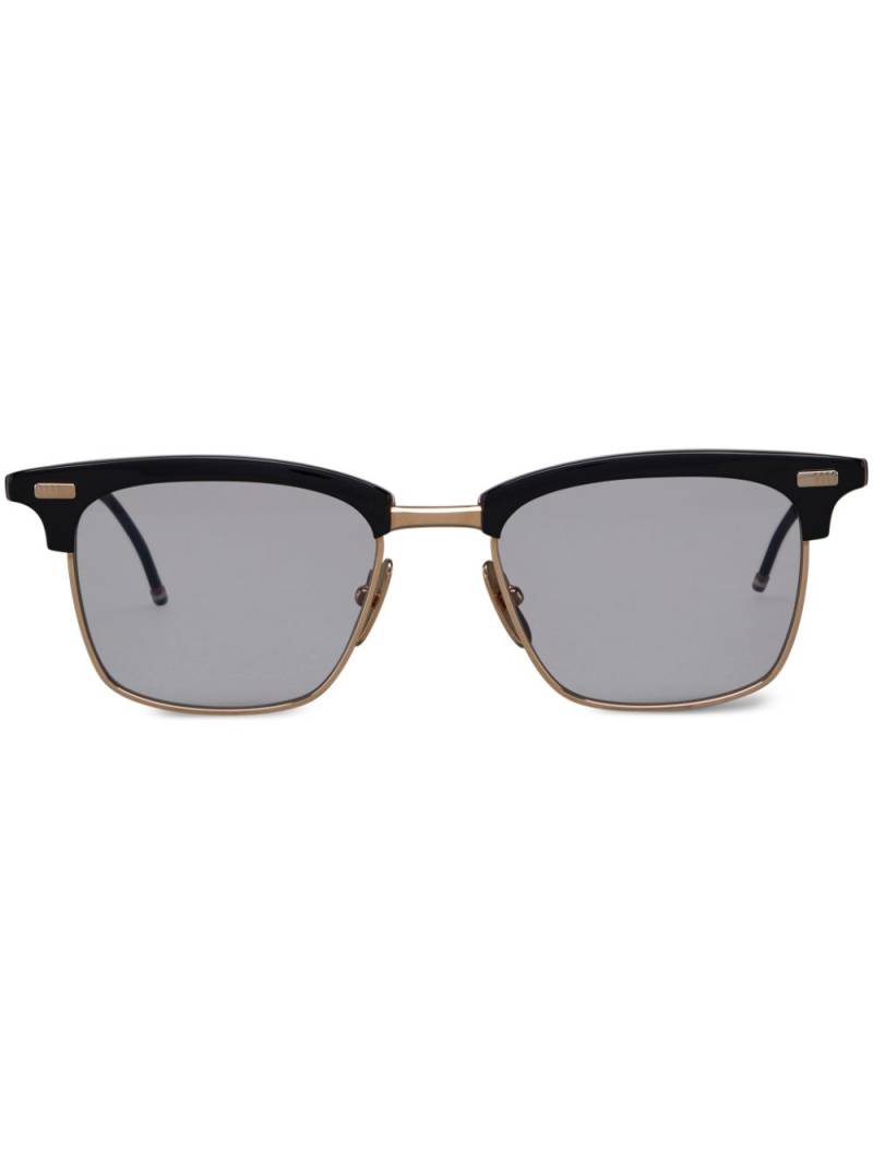 Thom Browne Eyewear rectangle-frame tinted sunglasses - Black von Thom Browne Eyewear