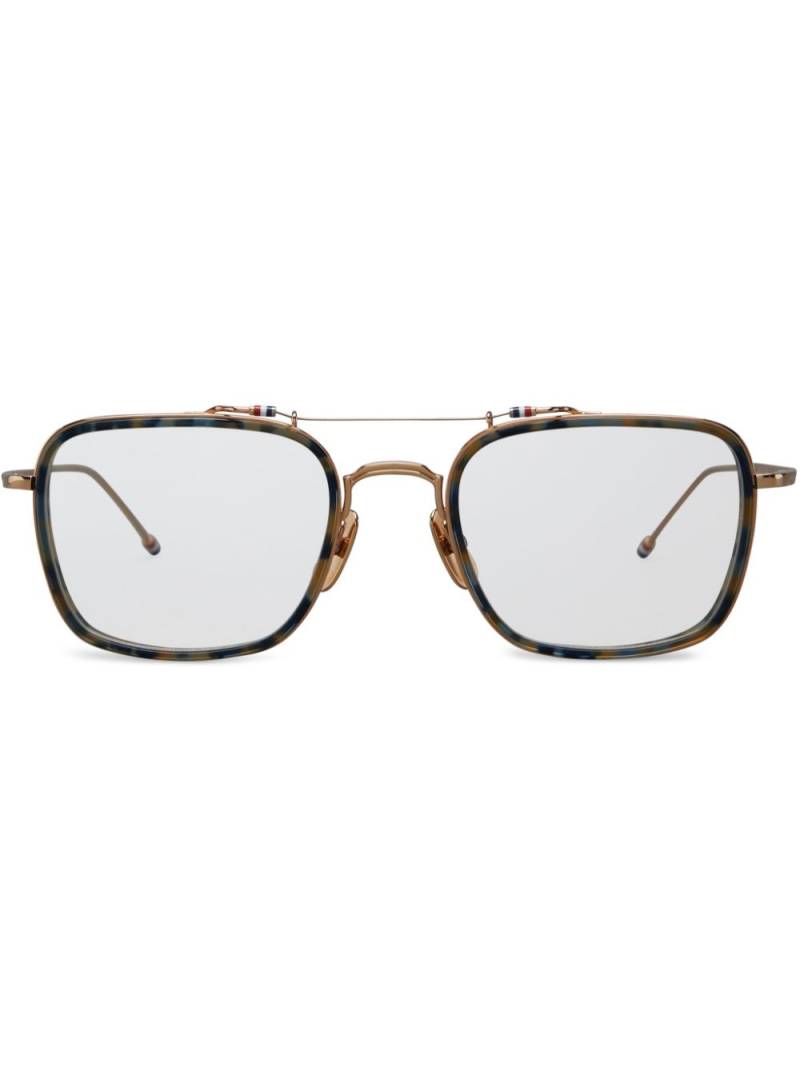 Thom Browne Eyewear round-frame clear glasses - Gold von Thom Browne Eyewear