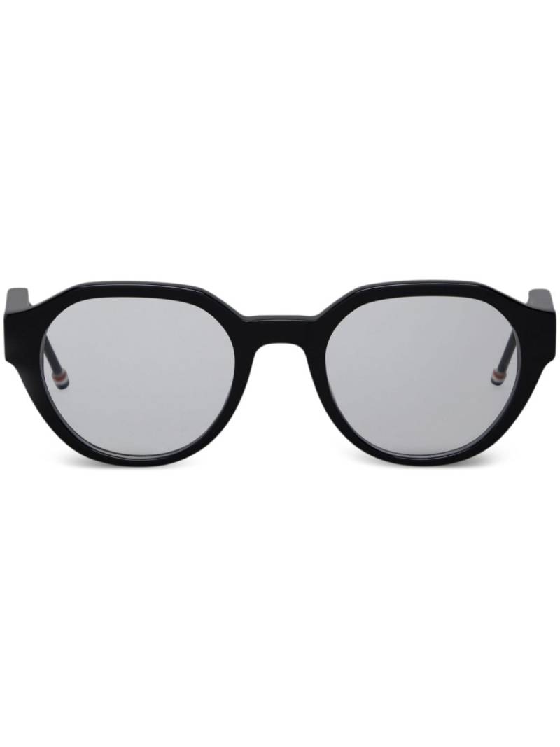 Thom Browne Eyewear round-frame clear glasses - Black von Thom Browne Eyewear