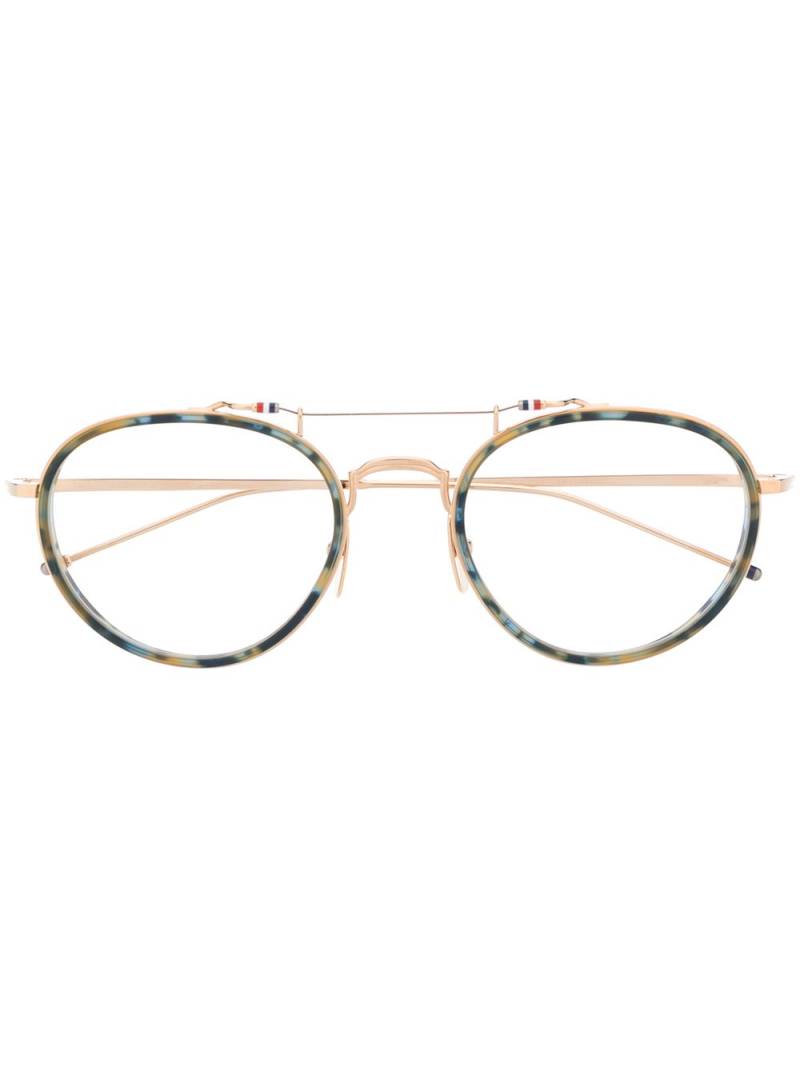 Thom Browne Eyewear round-frame eye glasses - Blue von Thom Browne Eyewear