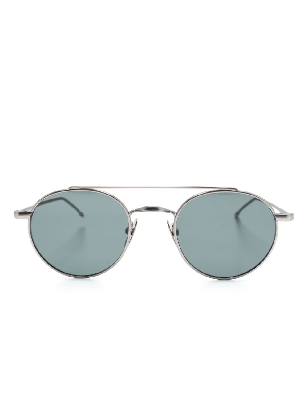 Thom Browne Eyewear titanium round sunglasses - Silver von Thom Browne Eyewear