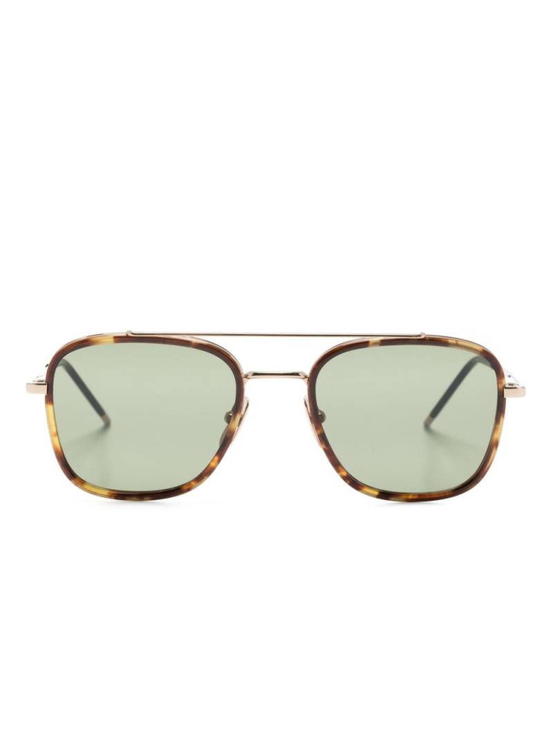 Thom Browne Eyewear tortoiseshell-detailed pilot-frame sunglasses von Thom Browne Eyewear