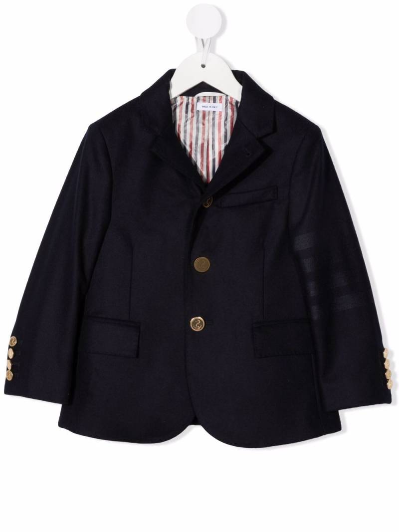 Thom Browne Kids 4-Bar sports jacket - Blue von Thom Browne Kids