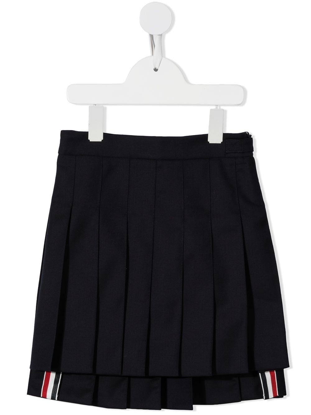 Thom Browne Kids Super 120s twill pleated mini skirt - Blue von Thom Browne Kids