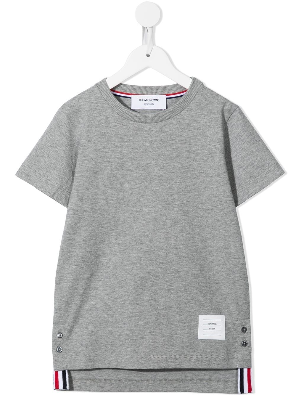 Thom Browne Kids jersey short sleeve T-shirt - Grey von Thom Browne Kids