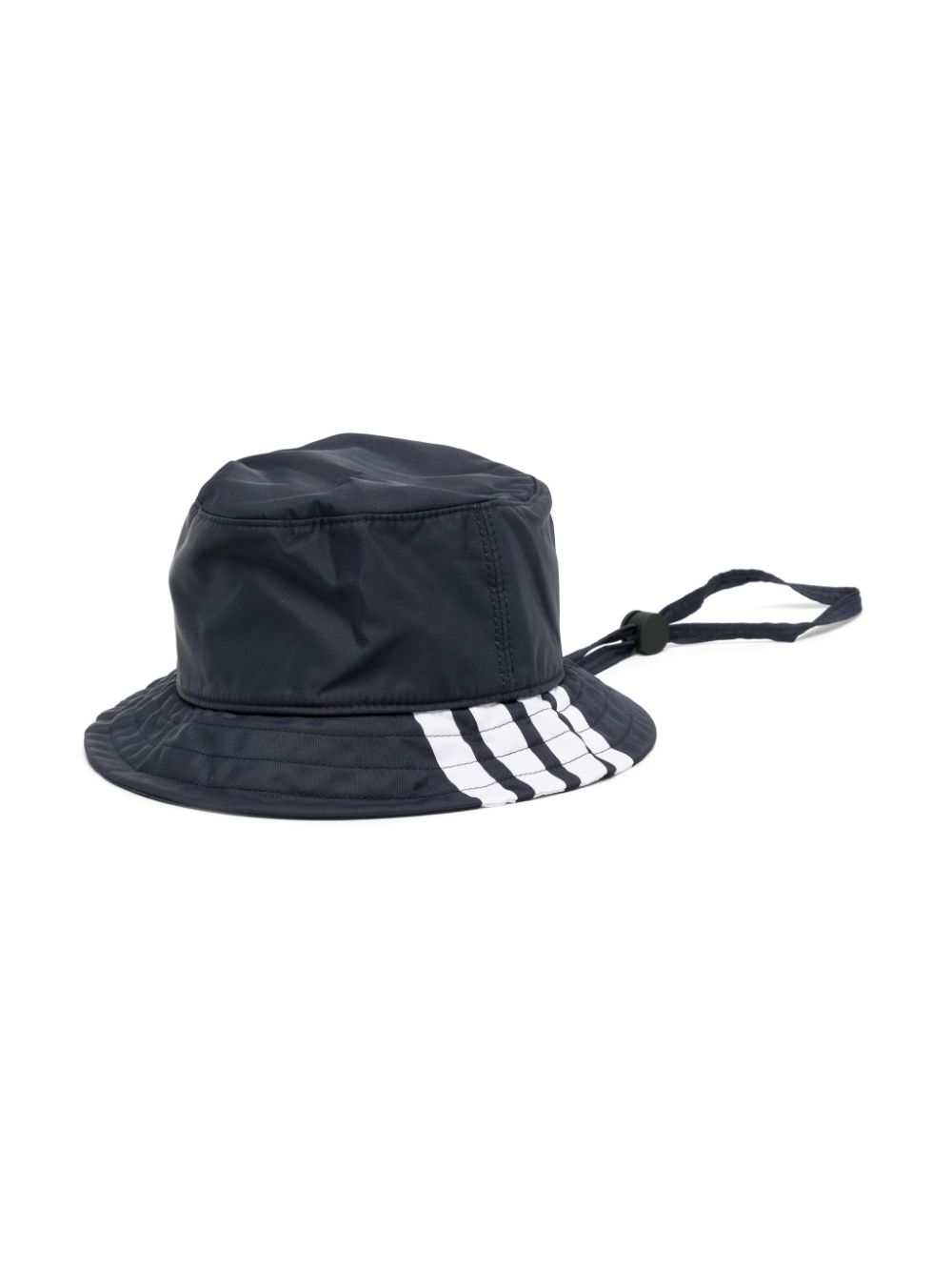 Thom Browne Kids logo-print drawstring bucket hat - Blue von Thom Browne Kids