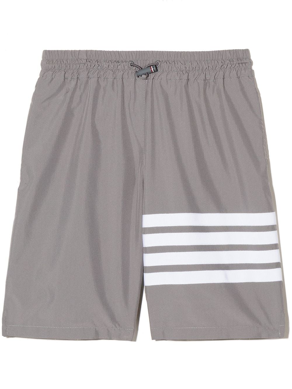 Thom Browne Kids stripe-detail swim shorts - Grey von Thom Browne Kids