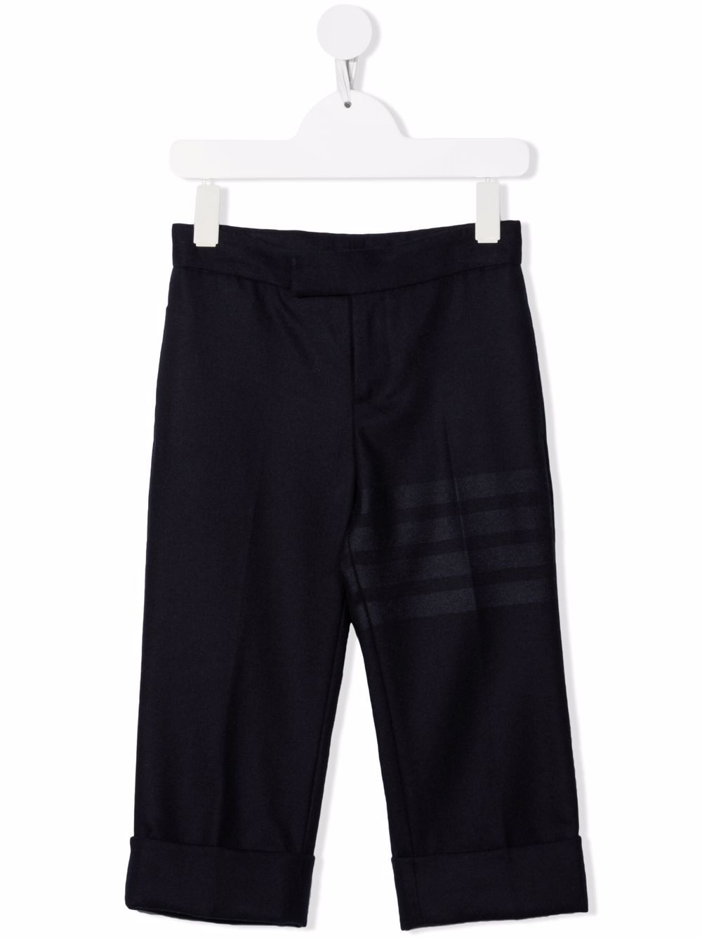 Thom Browne Kids stripe-print straight trousers - Blue von Thom Browne Kids