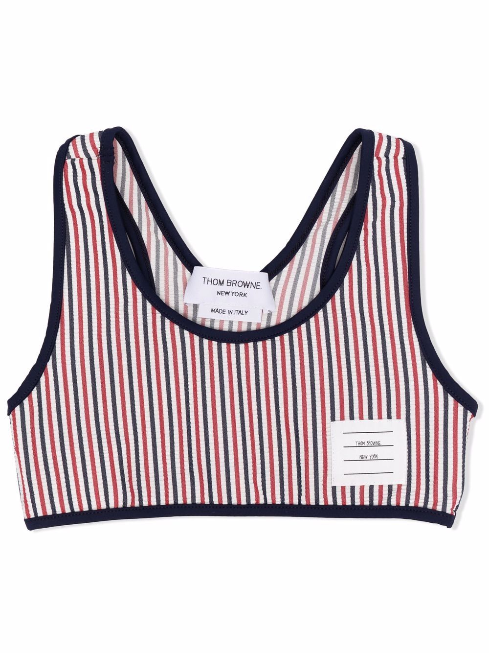 Thom Browne Kids striped bikini top - Black von Thom Browne Kids