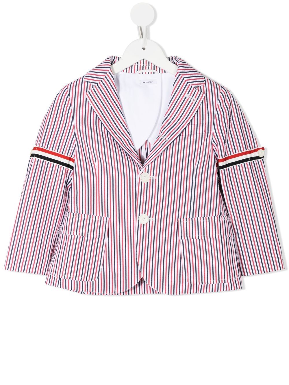 Thom Browne Kids striped single-breasted blazer - Multicolour von Thom Browne Kids