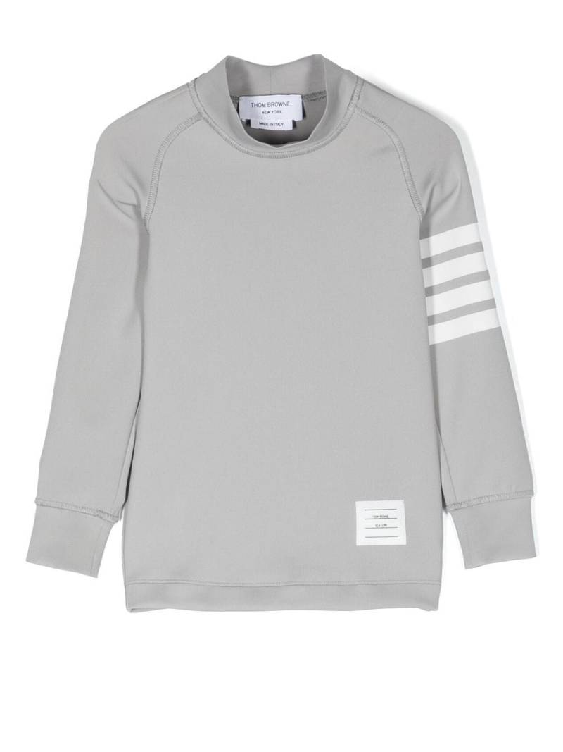 Thom Browne Kids swim rashguard top - Grey von Thom Browne Kids