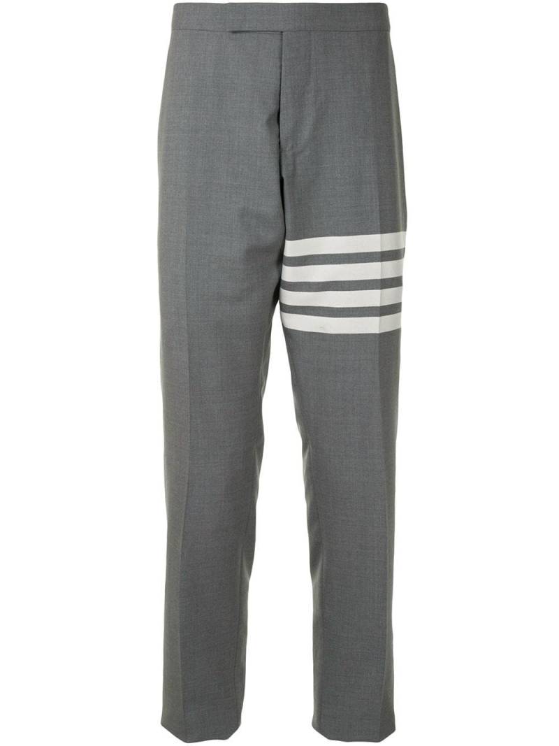 Thom Browne 4-Bar low-rise trousers - Grey von Thom Browne