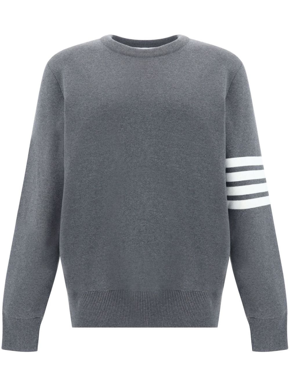 Thom Browne 4-Bar Milano Stitch Pullover - Grey von Thom Browne