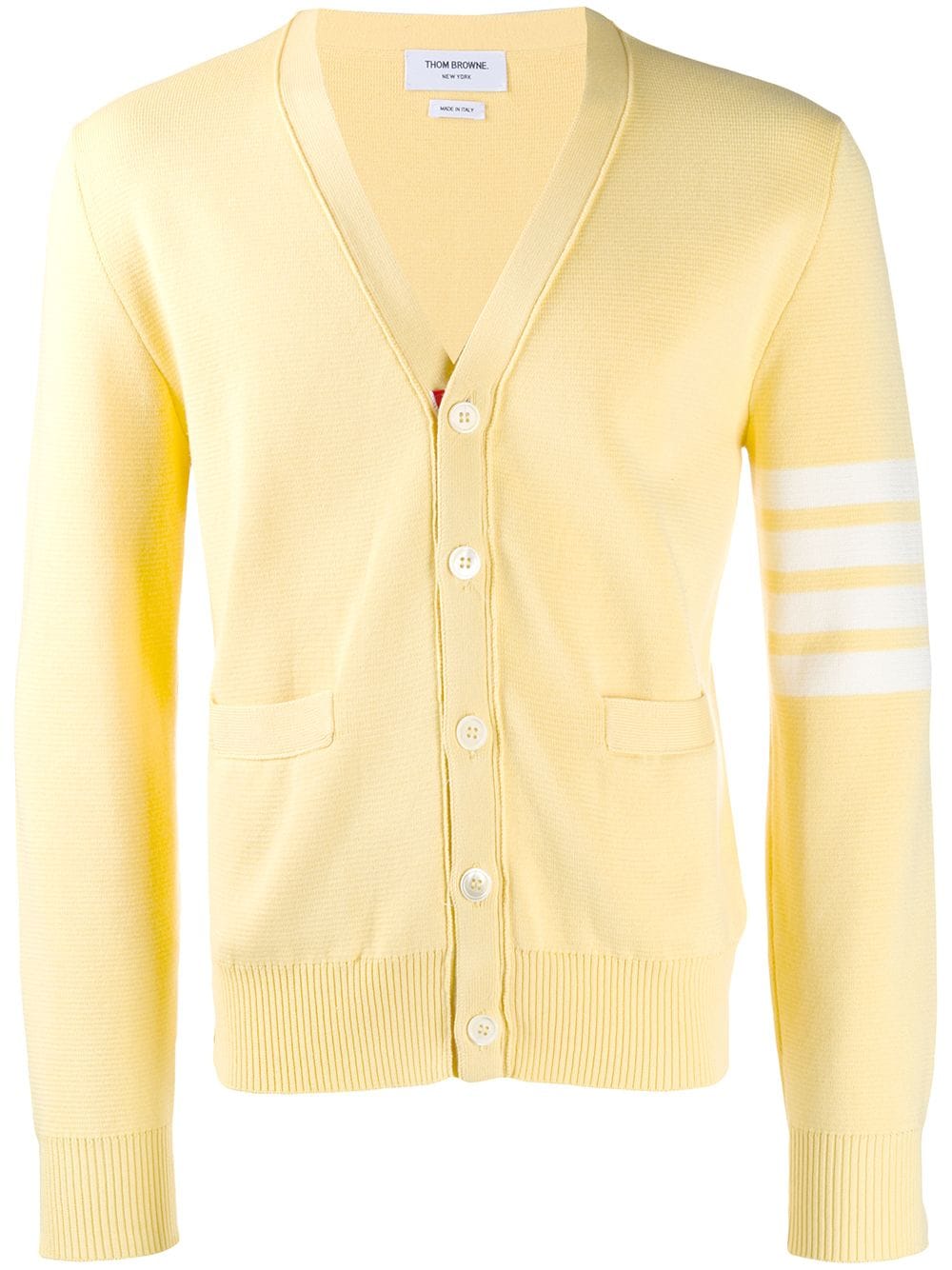 Thom Browne 4-Bar Milano stitch cardigan - Yellow von Thom Browne