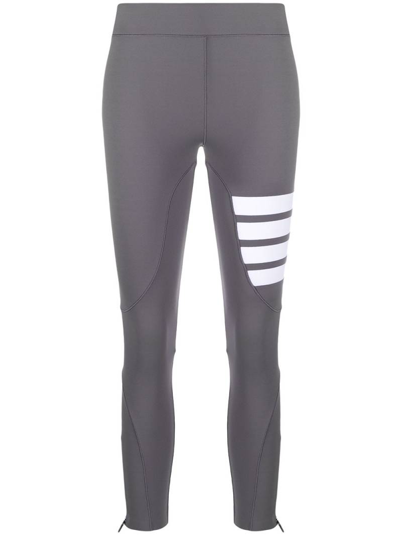 Thom Browne 4-Bar compression leggings - Grey von Thom Browne